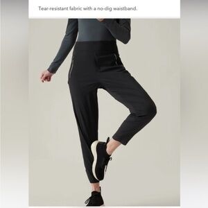 Athleta Nylon Skinny Black Athletic Pants